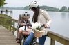 Bobike Fotelik Rowerowy Exclusive Maxi Plus 1P na Ramę   Urban Grey