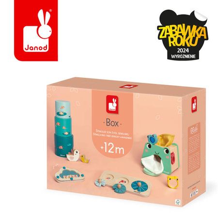 USZKODZONE OPAKOWANIE Janod Zestaw zabawek edukacyjnych Box 12 m-cy
