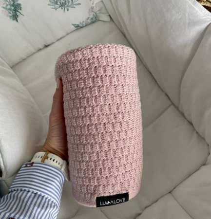 Lullalove Kocyk/Otulacz Merino PREMIUM Pudrowy Róż