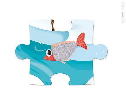 Janod Puzzle sensoryczne 20 elementów Lodowa kraina