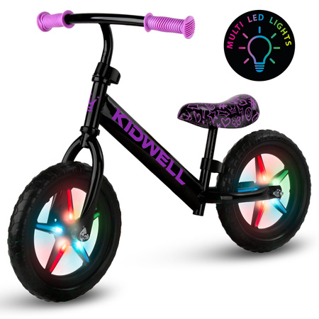 Kidwell Rebel Led Rowerek Biegowy Neon Pink