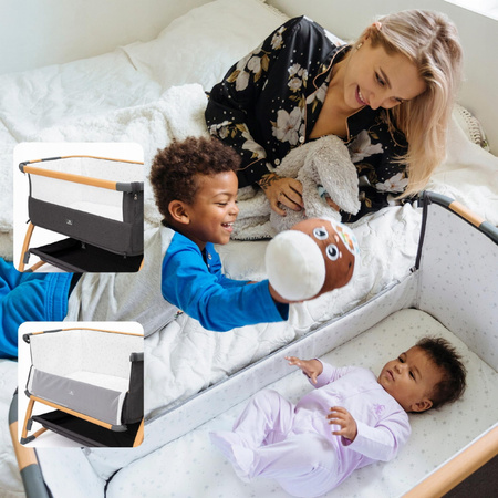 Dromader Łóżeczko Turystyczne + Materac + Torba z Regulacją i Kołyską