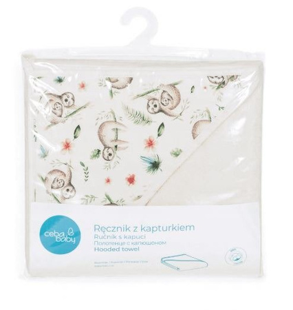 Ceba Baby Ręcznik Dla Niemowlaka 100x100 Printed Line Lazy