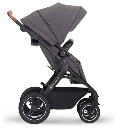 Kinderkraft B-Tour Wózek Głęboko-Spacerowy + Fotelik 0-13 kg Zestaw 3w1 Dark Grey