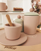 Joueco Drewniany zestaw do herbaty Tea set pink