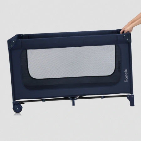 Lionelo Jasmin łóżeczko turystyczne Easy Fold Blue Navy