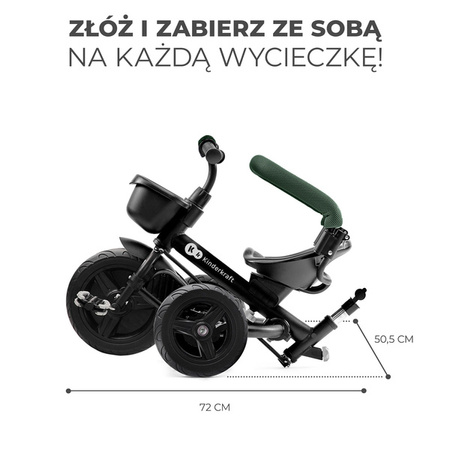 Kinderkraft Aveo Rowerek Trójkołowy Mystic Green 