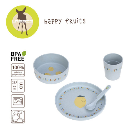 Lassig Komplet naczyń dla dzieci Happy Fruits Lemon