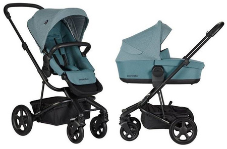 Easywalker Harvey 2 Wózek głęboko-spacerowy (zawiera stelaż, siedzisko z budką i pałąkiem)  Ocean Blue