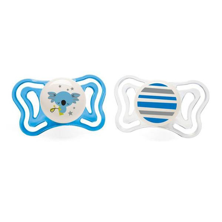 Chicco PhysioForma Light Smoczek Uspokajający Silikonowy Lumi 2 szt. 6-16m 