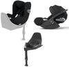 Cybex Sirona T I-Size Plus Fotelik Samochodowy 0-18 kg + Cybex Cloud T I-Size Plus Fotelik Samochodowy 0-13kg Plus Sepia Black + Baza T