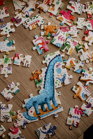 Mudpuppy Puzzle Potężne dinozaury 100 elementów 5+