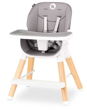 Lionelo Mona Drewniane Krzesełko Do Karmienia Stone