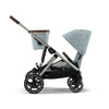 Cybex Gazelle S Wózek Spacerowy Bliźniaczy Rama Taupe Sky Blue