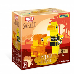 Wader Baby Blocks Safari klocki struś i wielbłąd