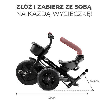 Kinderkraft Aveo Rowerek Trójkołowy Rose Pink