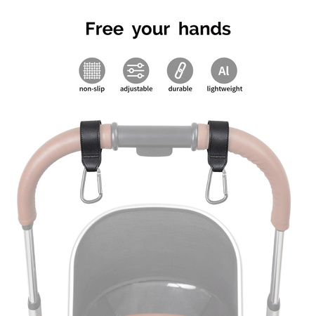 Titanium Baby Haczyki zaczepy na torbę do wózka dziec. 2 sztuki   