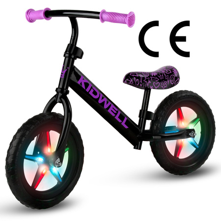 Kidwell Rebel Led Rowerek Biegowy Neon Pink