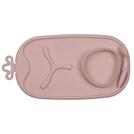 B.box Roll + Go Zwijana Mata BLW Do Nauki Samodzielnego Jedzenia Róż