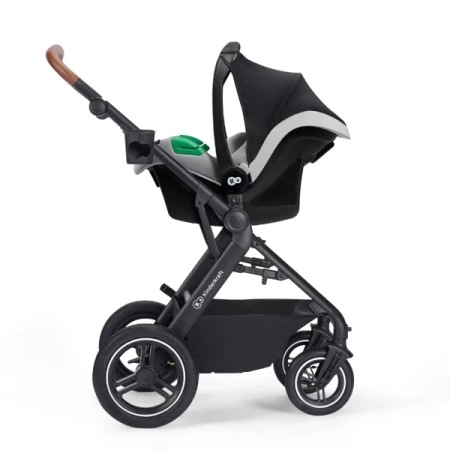 Kinderkraft B-Tour Mink Pro Wózek Głęboko-Spacerowy + Fotelik 0-13 kg Zestaw 3w1 Dark Grey