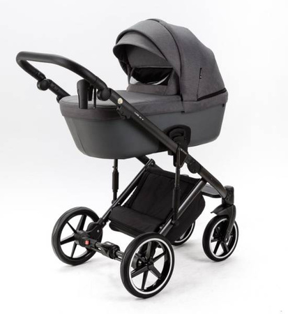 [OUTLET] Adamex Lumi Air Lux Wózek Głęboko-Spacerowy PS-108 Stelaż Ciemny Grafit
