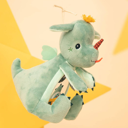 Lilliputiens Przytulanka aktywizująca z lusterkiem "A kuku" Smok Joe 6 m+