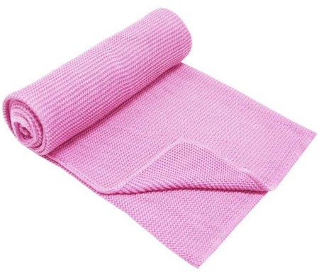 Kocyk Bambusowy Gładki PLE-36  Róż