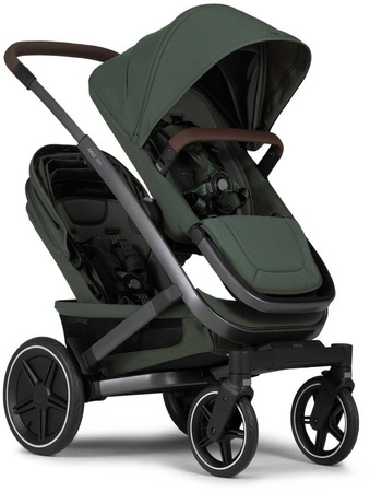 Joolz Geo 3 Twin Wielofunkcyjny Wózek Głęboko-Spacerowy dla Bliźniąt 2w1 Forest Green
