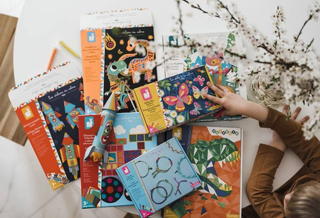 USZKODZONE OPAKOWANIE Janod Zestaw kreatywny Fluorescencyjny piasek Motyle 6+