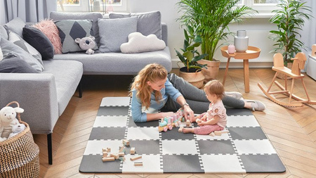 Kinderkraft Luno Mata Piankowa Puzzle Black