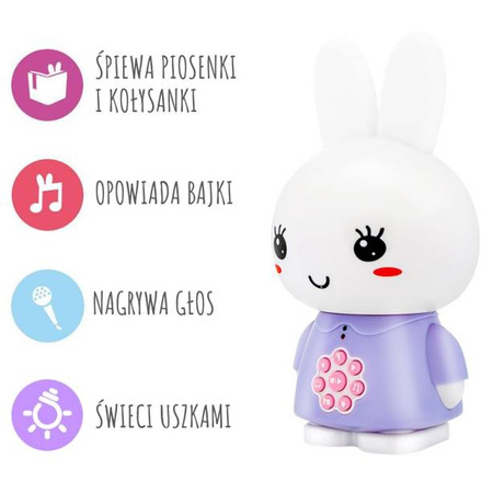 Alilo Honey Bunny Króliczek G6 Fioletowy