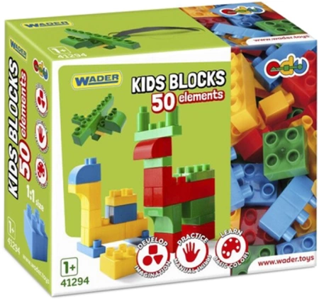 Wader Klocki Konstrukcyjne 50 elementów 