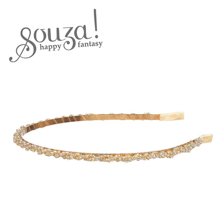 Souza! Opaska z koralikami złota Lynn