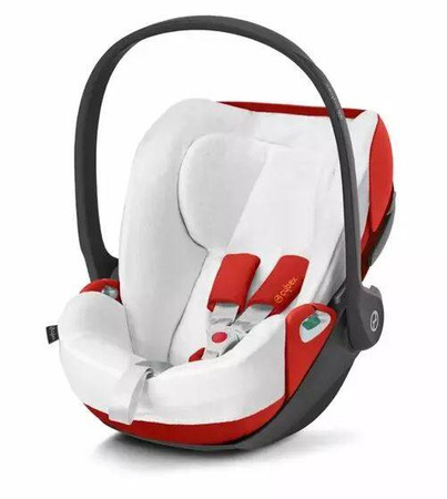 Cybex Balios S Lux Wózek Głeboko-Spacerowy Moon Black 2023 + Fotelik Cloud Z I-Size Victory Black - Ferrari + Tapicerka Letnia White + Adaptery