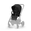 Cybex Balios S Lux Wózek Głęboko-Spacerowy Moon Black 2023 Rama Czarna + Cybex Aton B2 i-Size 0-13kg + Baza One Volcano Black