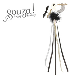 Souza! Różdżka z futerkiem, duchami i nietoperzami czarna