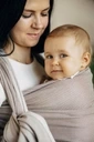 LennyLamb, Chusta do noszenia dzieci, mała jodełka almond,