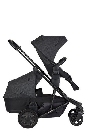 Easywalker Harvey 2 Wózek Głęboko-Spacerowy Night Black (zawiera stelaż, siedzisko z budką i pałąkiem) 