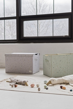 3 Sprouts Recycled Pudełko Zamykane Terrazzo Gray