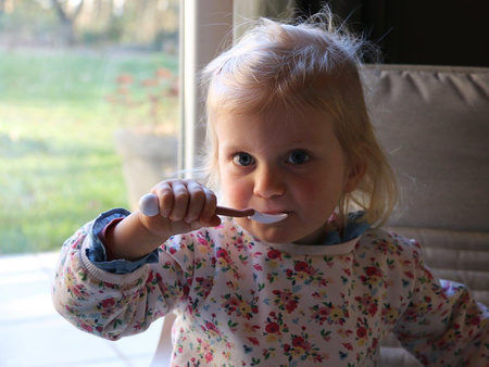 Bo Jungle Elastyczne sztućce łyżeczka/widelec Terracotta