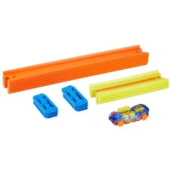 Hot Wheels Track Builder Unlimited - Zestaw Torów Podstawowych + Pojazd 