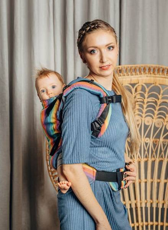 LennyLamb Nosidło LennyUpGrade z Tkaniny Skośno-Krzyżowej 100% Bawełna Luna Rozmiar Standard 