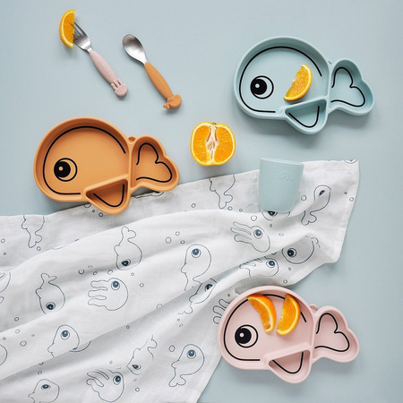 Done by Deer Stick&Stay Talerzyk z Przyssawką Wally Mustard