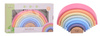 Joueco Drewniana pastelowa tęcza JOUECO 8 elem.