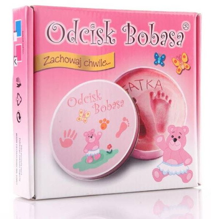 Odcisk Bobasa Zestaw Odcisk Bobasa Różowy