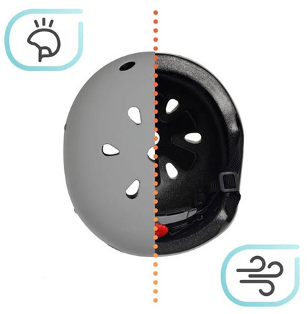 Kinderkraft Safety Kask z Naklejkami Grey