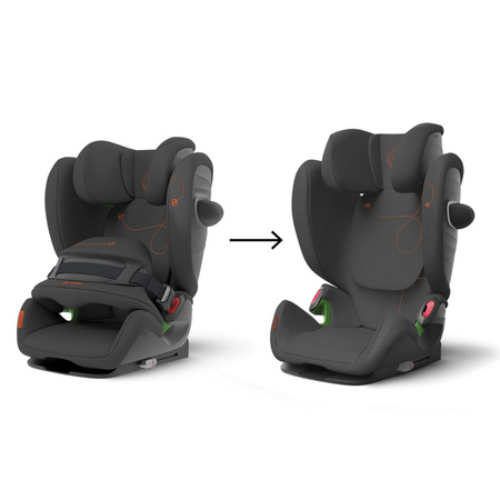 Cybex Pallas G I-Size Fotelik Samochodowy 9-50kg + Tapicerka Letnia Lava Grey 2023