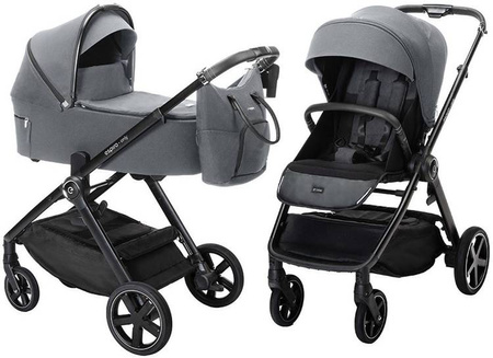 [OUTLET] Espiro Only 2023 Gel Wózek Głęboko-Spacerowy 2w1 117 Graphite Anthracite