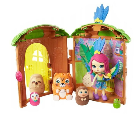 Enchantimals Peeki Parrot Domek zwierzaczki niespodzianki GTM46 GTM49