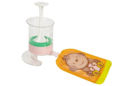 Fill'n Squeeze Saszetki Wielorazowe Z Podwójnym Zipem Wesoła Małpka 6 szt. (40x4x15)